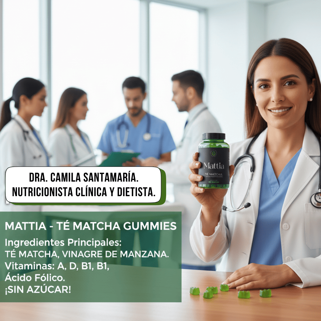 ⚡MATTIA™ Gomas de Té Matcha + Vinagre 🔥 (+ ENVÍO GRATIS) 🍏