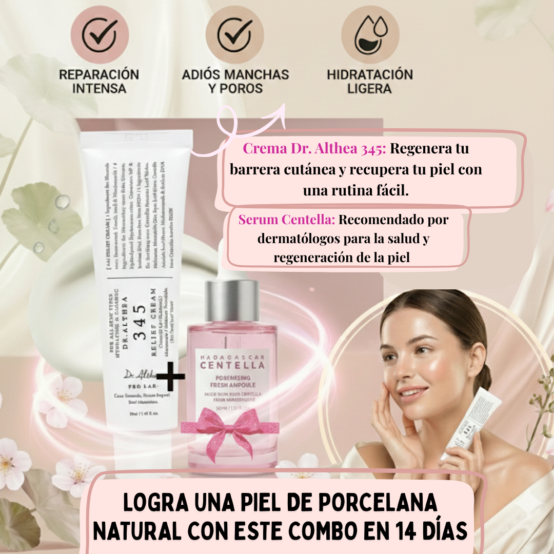 Compra tu Crema Dr. Althea 345 y llévate el Serum Centella ¡TOTALMENTE GRATIS! 🎁 (Valorado en $45.000)🎁
