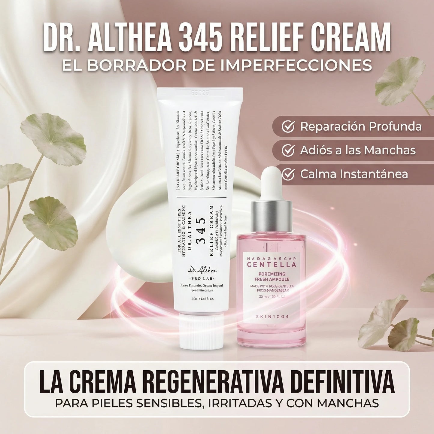 Compra tu Crema Dr. Althea 345 y llévate el Serum Centella ¡TOTALMENTE GRATIS! 🎁 (Valorado en $45.000)🎁